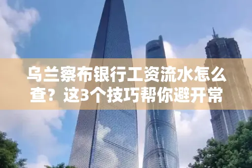 乌兰察布银行工资流水怎么查?这3个技巧帮你避开常见坑