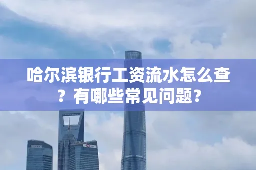 哈尔滨银行工资流水怎么查？有哪些常见问题？