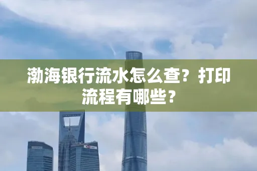 渤海银行流水怎么查?打印流程有哪些?