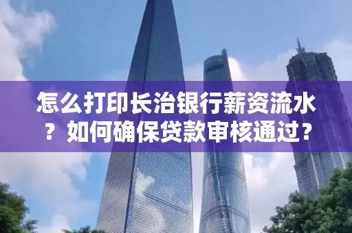 怎么打印长治银行薪资流水?如何确保贷款审核通过?