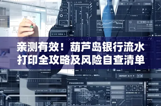 亲测有效!葫芦岛银行流水打印全攻略及风险自查清单