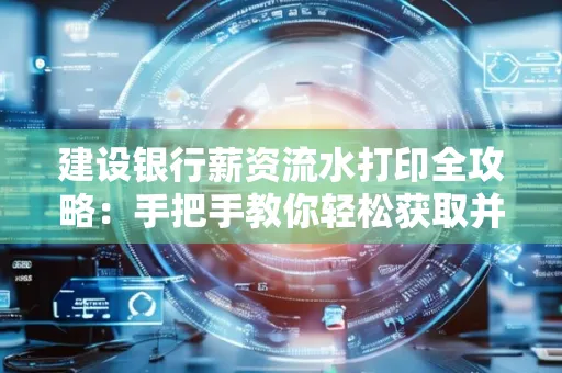 建设银行薪资流水打印全攻略:手把手教你轻松获取并鉴别真假!