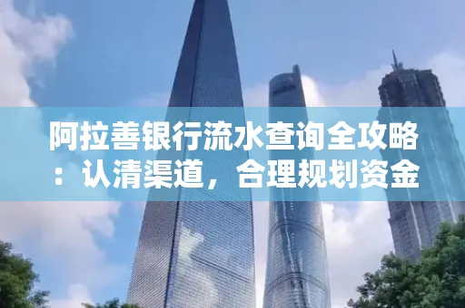 阿拉善银行流水查询全攻略:认清渠道,合理规划资金流动技巧