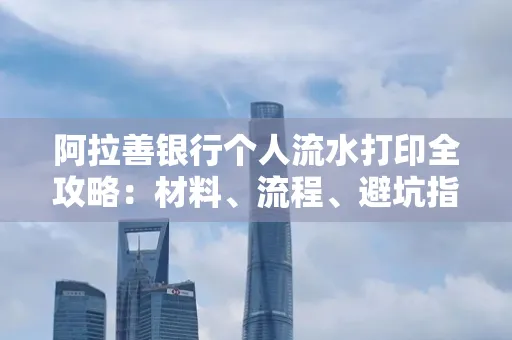 阿拉善银行个人流水打印全攻略：材料、流程、避坑指南一网打尽