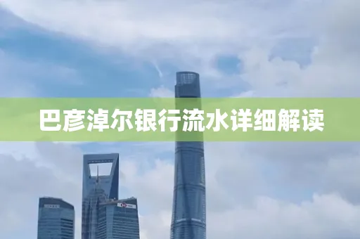 巴彦淖尔银行流水详细解读