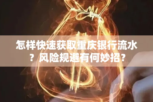 怎样快速获取重庆银行流水?风险规避有何妙招?