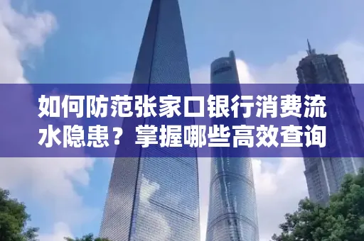 如何防范张家口银行消费流水隐患?掌握哪些高效查询技巧?